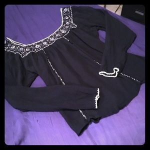 Long Sleeve Boho/ Peasant Blouse